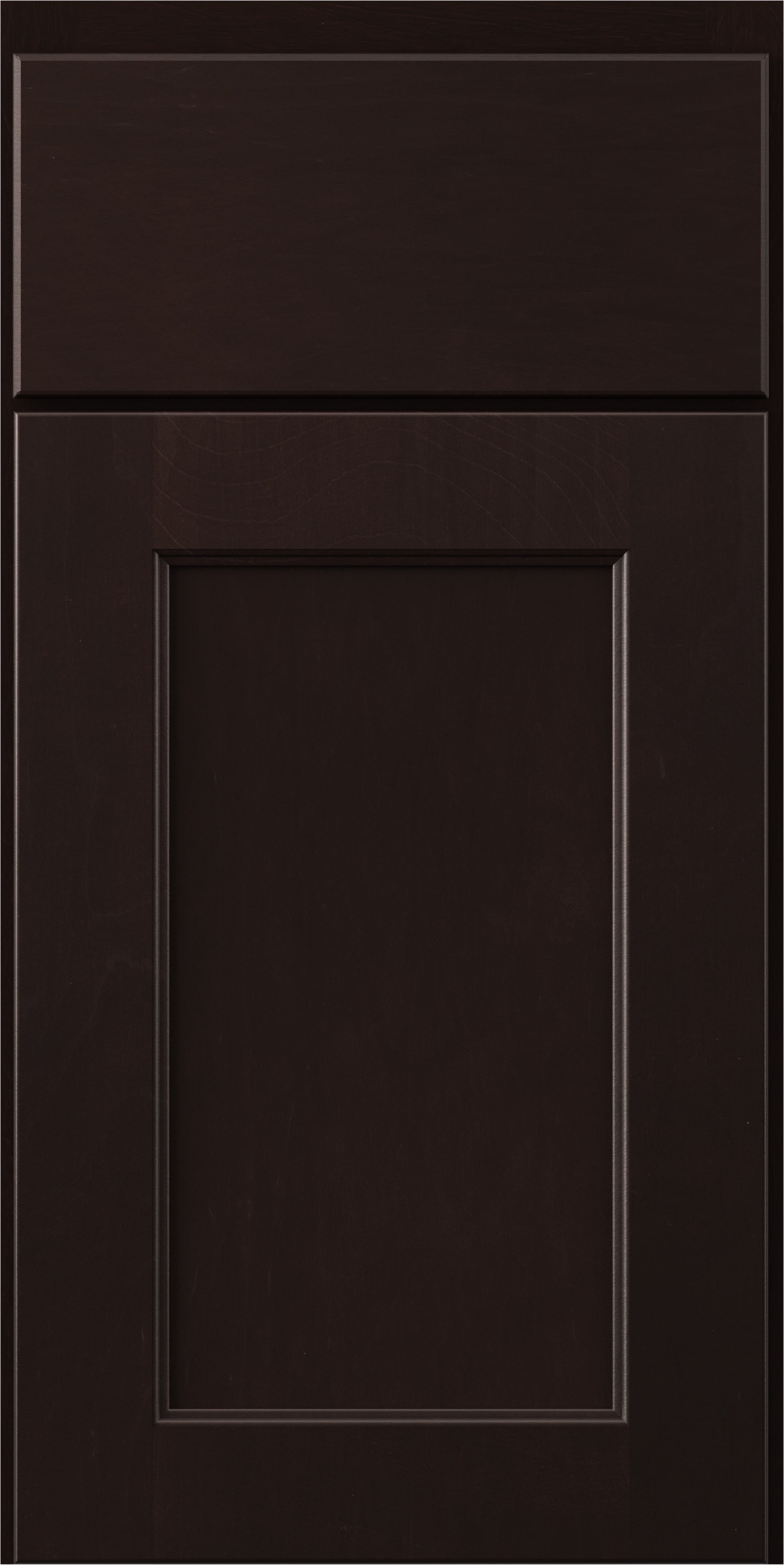 kountry cabinets rentown door in coffee with slab drawer