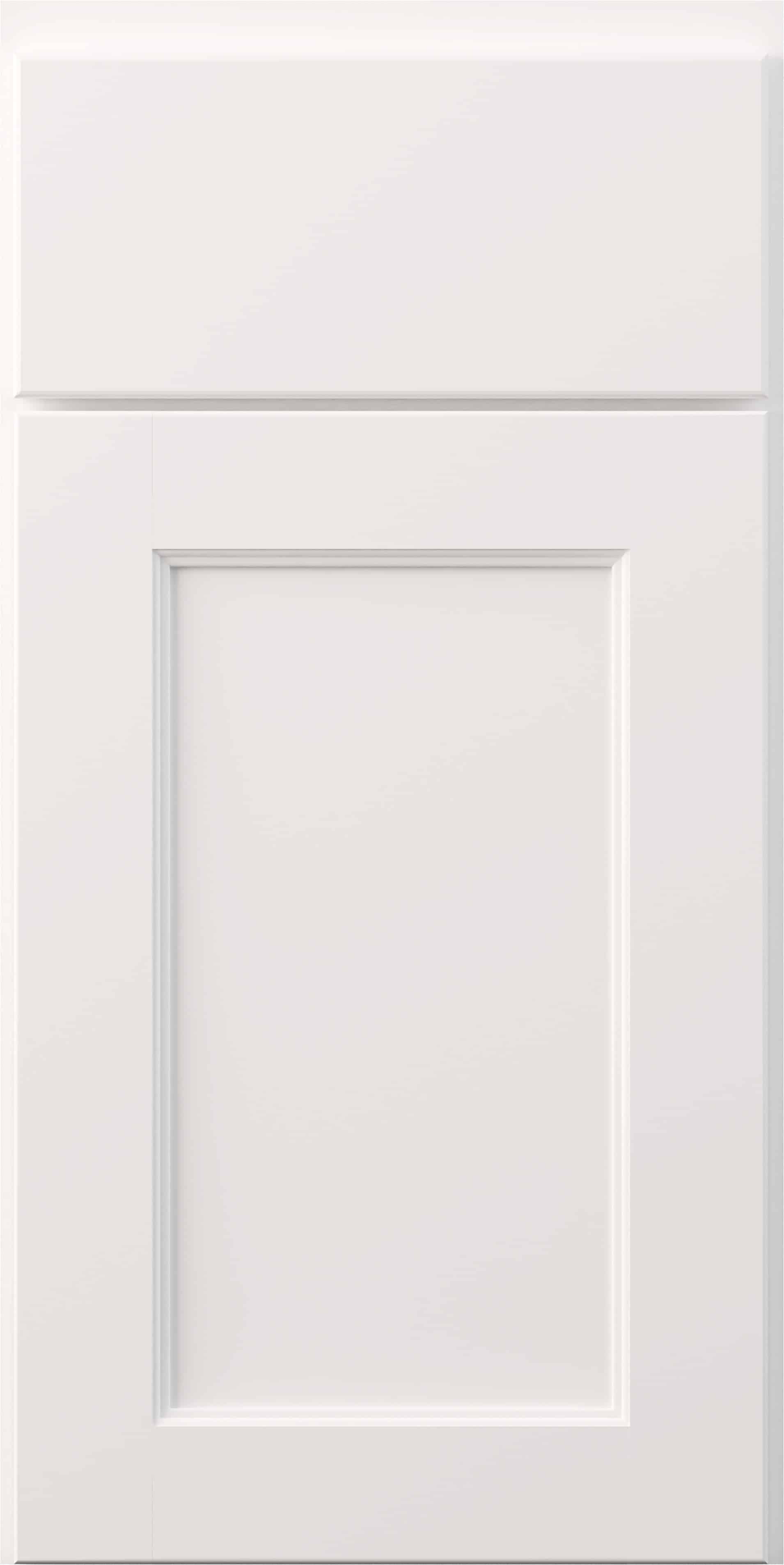 kountry cabinets rentown door in white with slab drawer