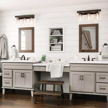 Limestone Georgetown bathroom cabinets