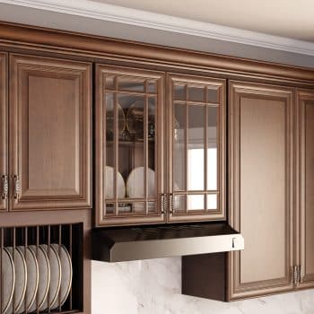 stock kitchen cabinets glass mullion doors